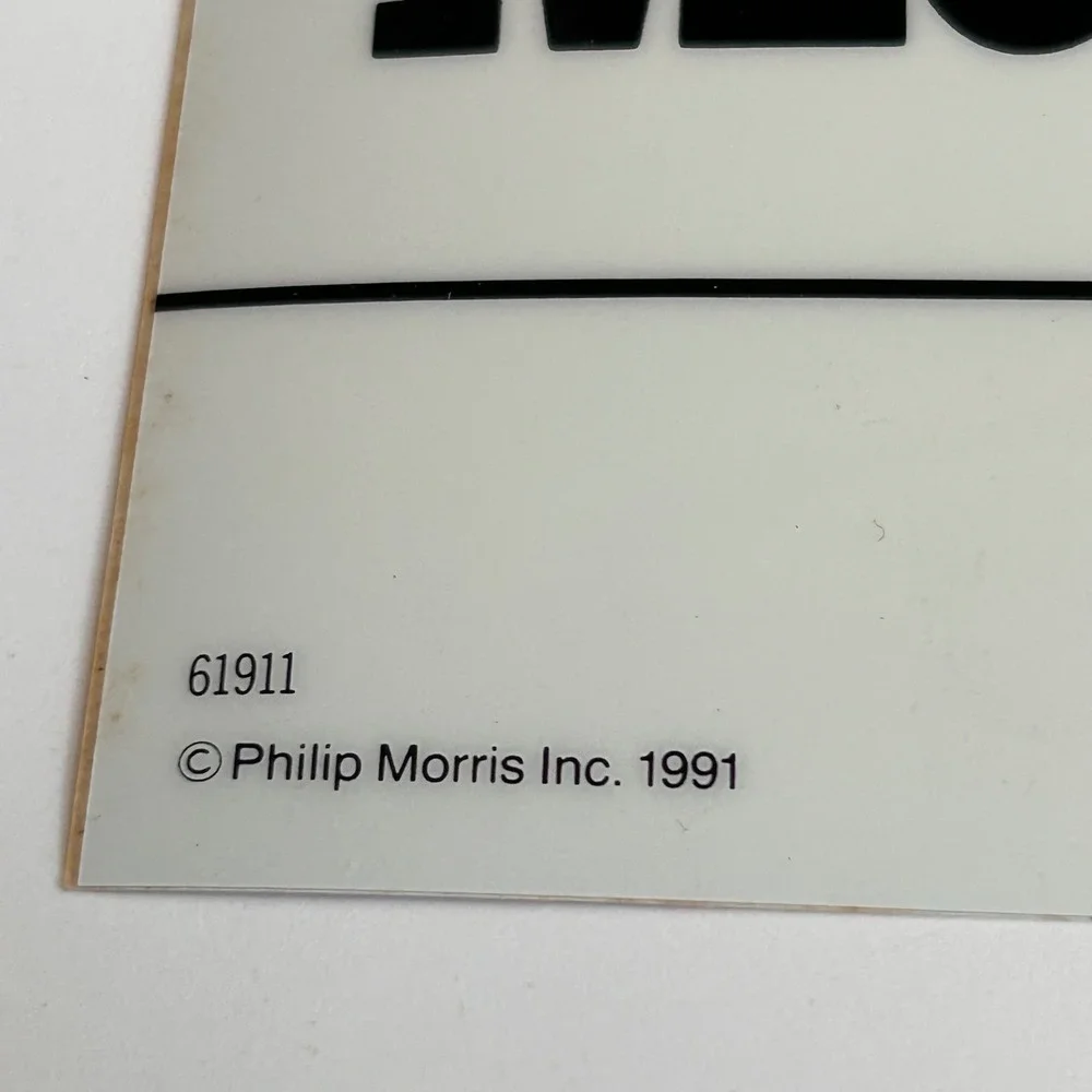 Marlboro Out Door Decal Vintage 90s NOS New Tobacco‎ Promo Sticker Man Cave Sign